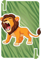 Outset Joc Duelul animalelor 6 ani+ carton, joc de masa cu 55 carti pentru 2-5 jucatori