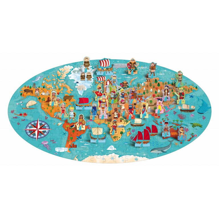 Cunoaste si exploreaza - Puzzle Civilizatii antice (200 piese)