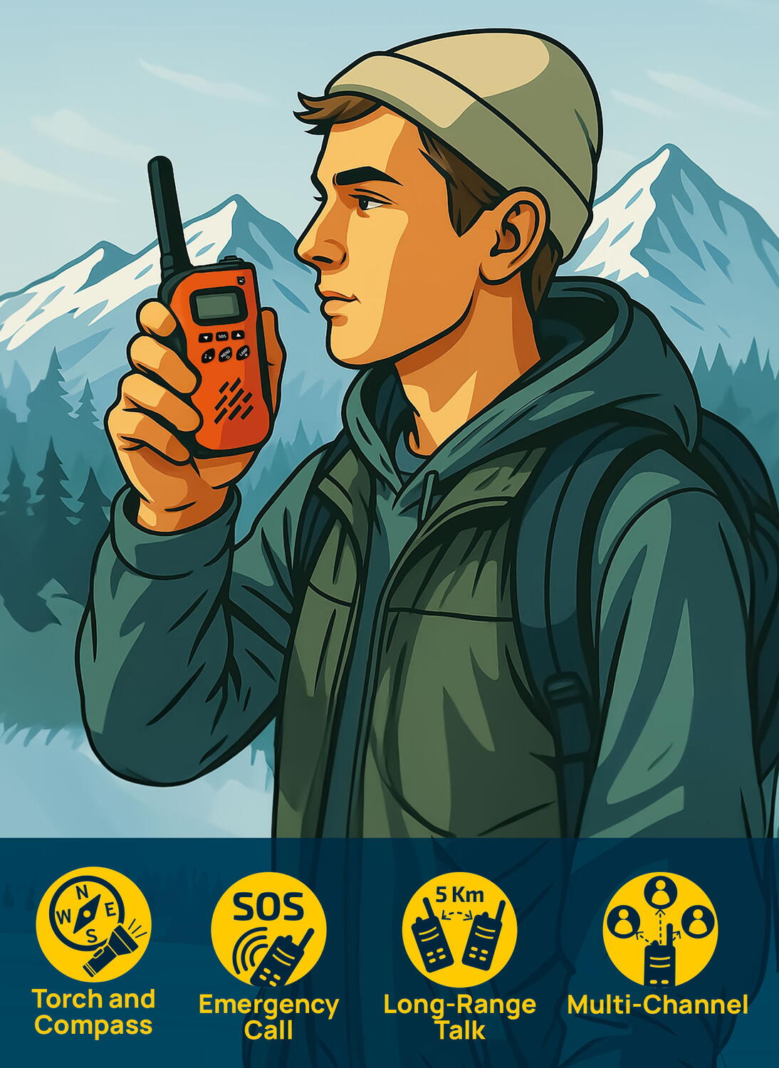 Micul geniu explorator - Set walkie - talkie