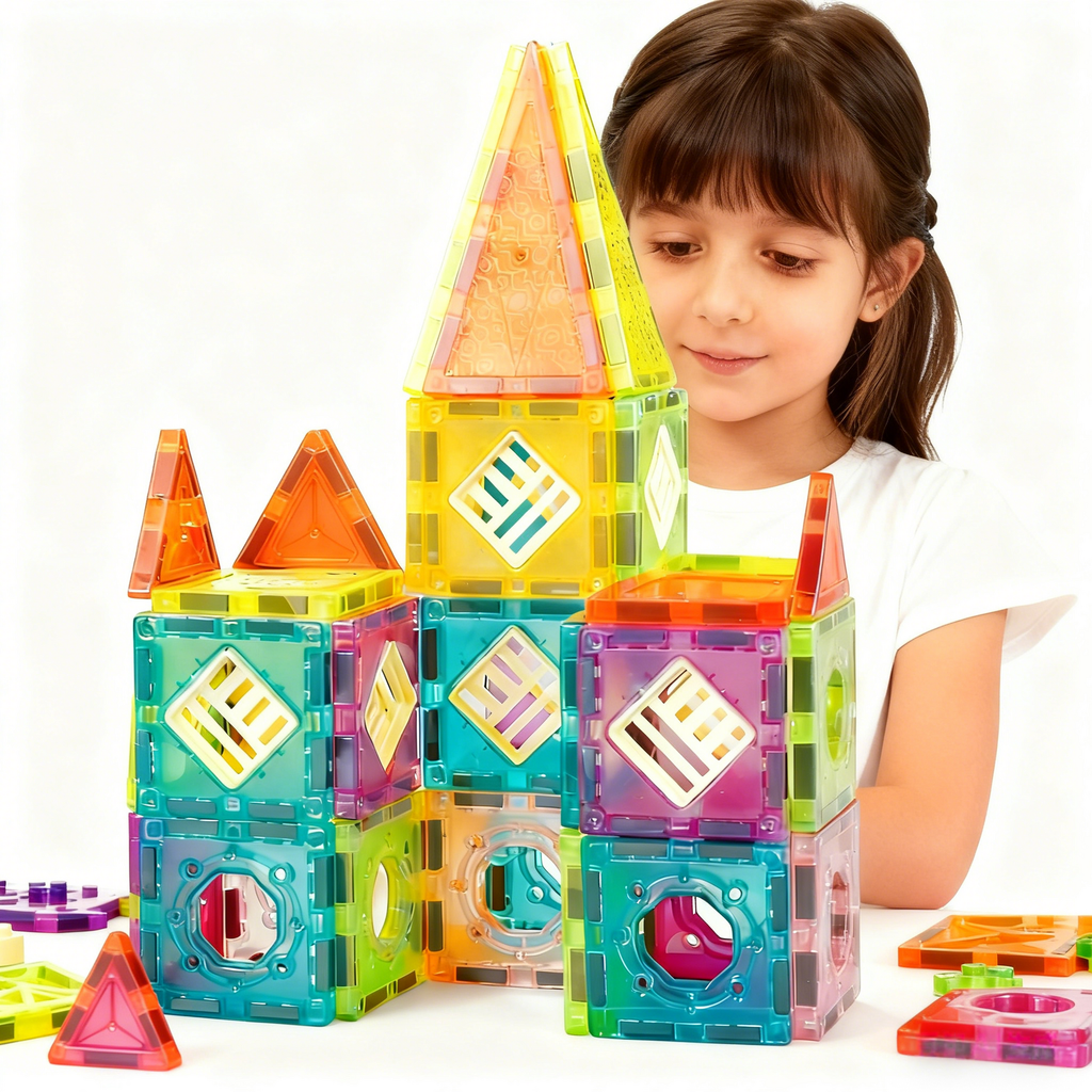 Set de constructie magnetic - 48 piese (5.5 cm)
