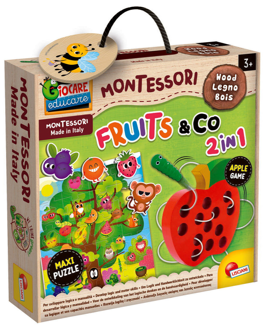 Joc Montessori 2 in 1 - Fructe