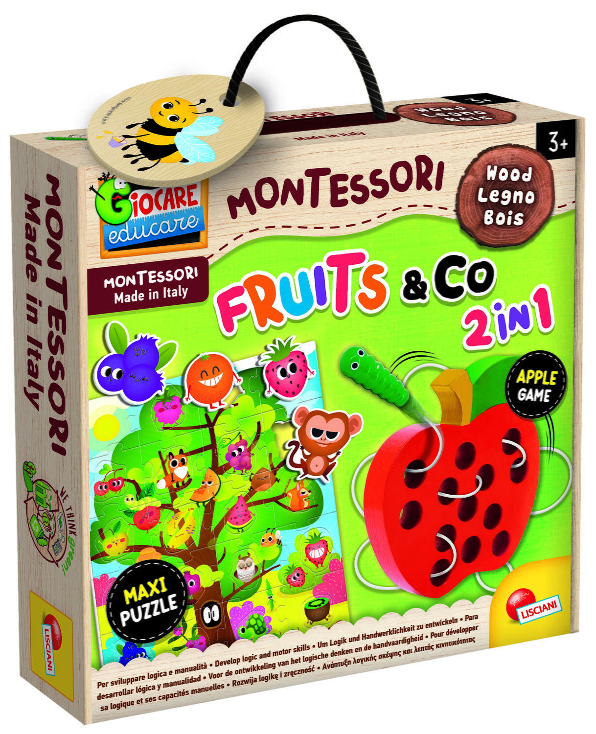 Joc Montessori 2 in 1 - Fructe