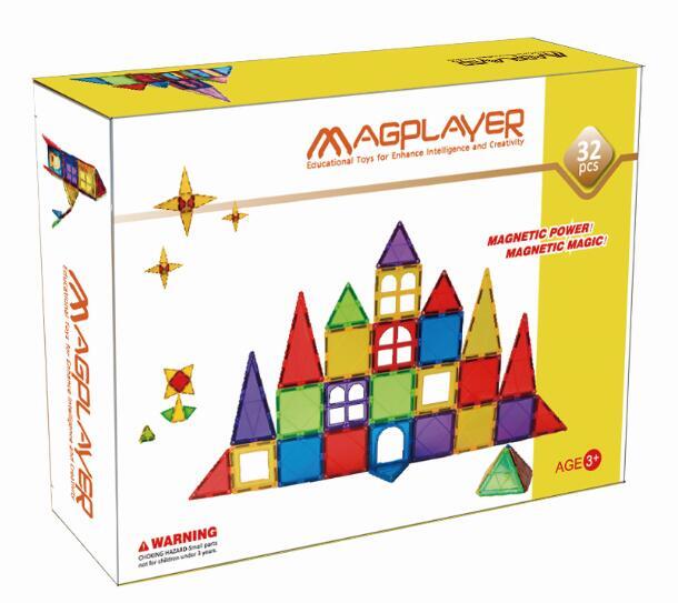Set de constructie magnetic - 32 piese
