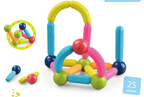 Set de constructie magnetic - Forme 3D (25 piese)