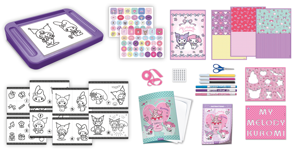 Tablita de desen cu lumini - My Melody & Kuromi