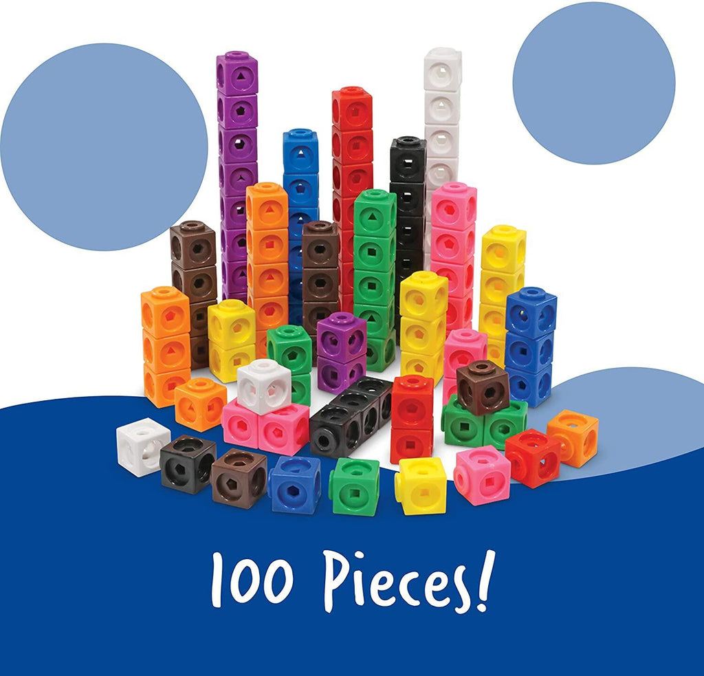 Set 100 piese MathLink® - Cuburi de construit si numarat