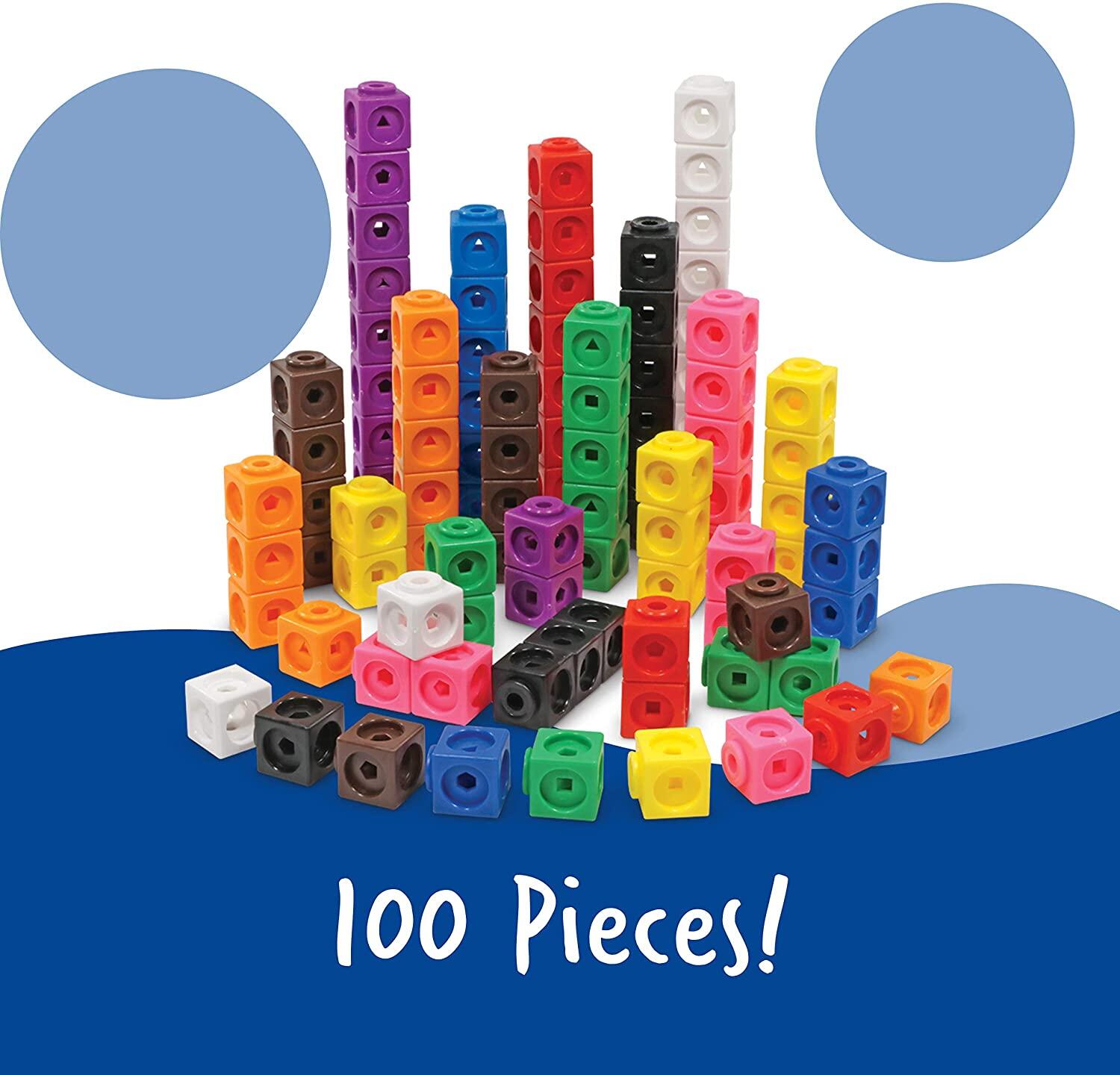 Set 100 piese MathLink® - Cuburi de construit si numarat