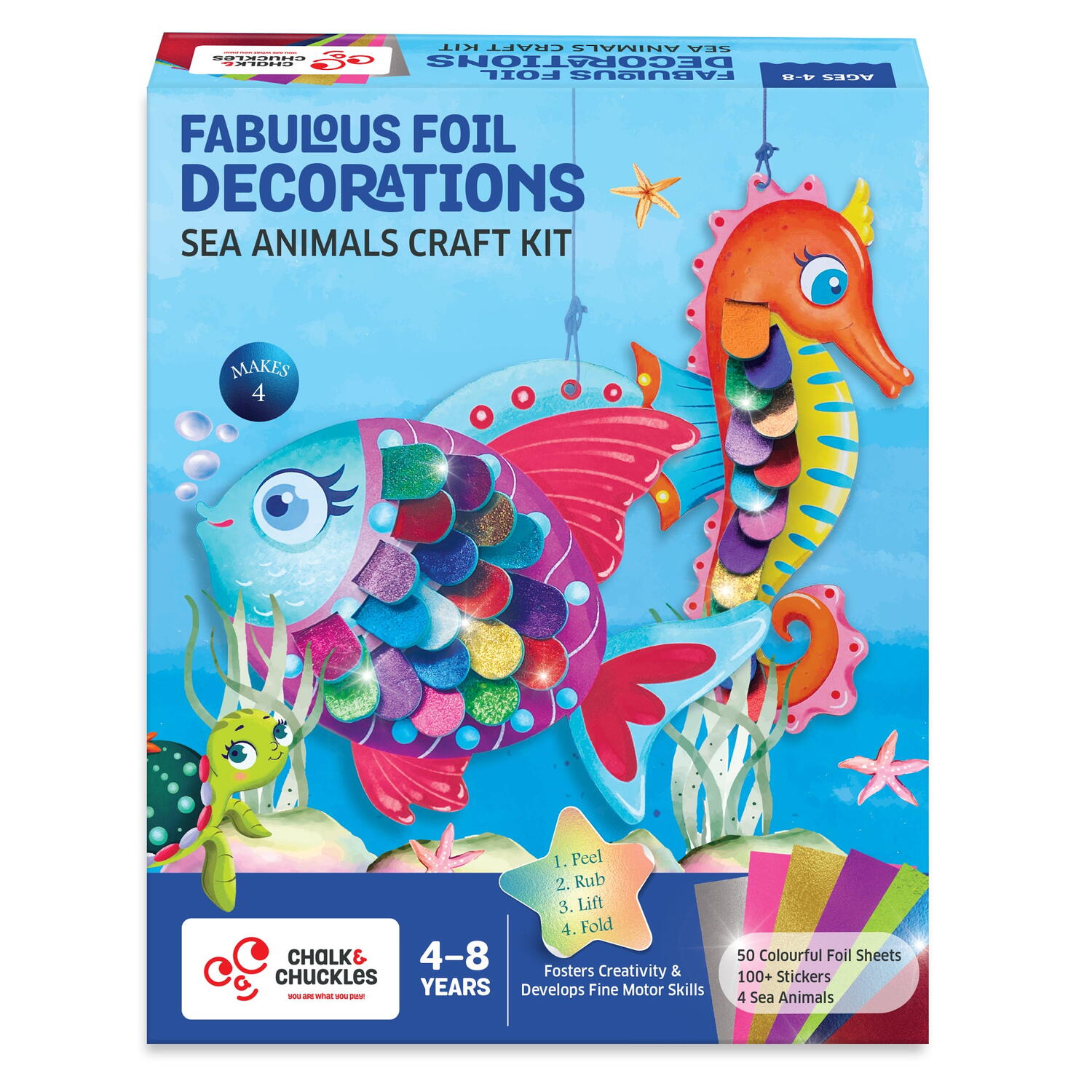 Decoratiuni cu folii de transfer - Animalute marine