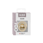 BIBS - Suzeta Colour Latex, tetina rotunda, 0+ luni, ambalaj premium