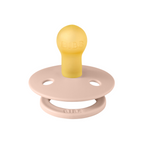 BIBS - Suzeta Colour Latex, tetina rotunda, 0 luni +-Blush
