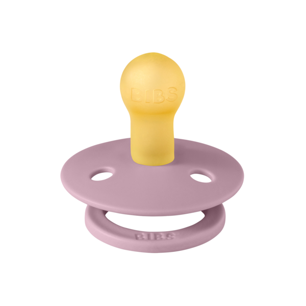 BIBS - Suzeta Colour Latex, tetina rotunda, 0 luni +-Heather