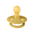 BIBS - Suzeta Colour Latex, tetina rotunda, 0 luni +-Mustard
