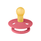 BIBS - Suzeta Colour Latex, tetina rotunda, 0 luni +-Coral