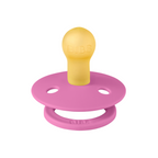 BIBS - Suzeta Colour Latex, tetina rotunda, 0 luni +-Bubblegum