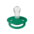 BIBS - Suzeta De Lux Silicon, tetina rotunda, marime universala (0-3 ani)-Evergreen