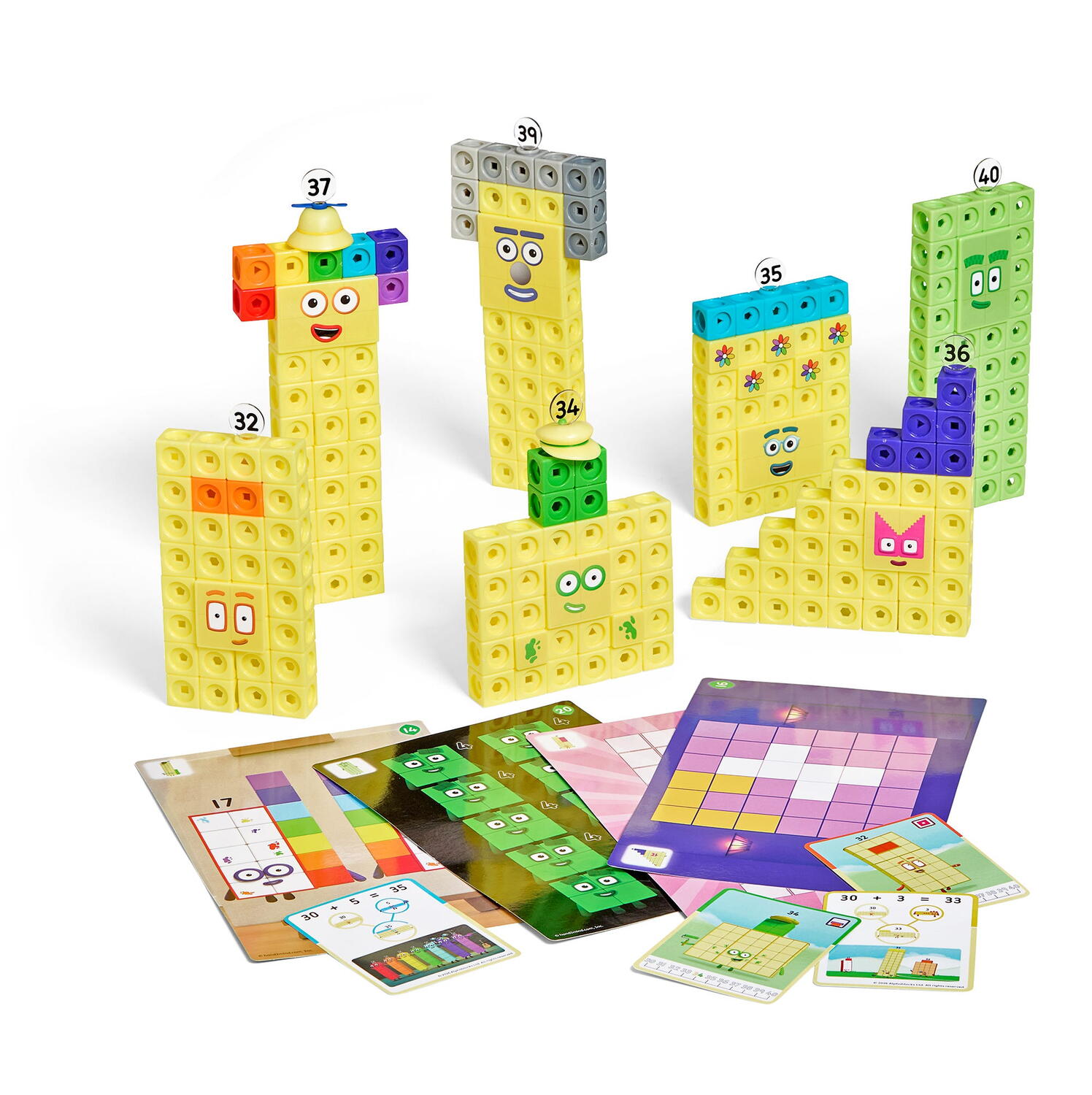 MathLink®Cubes Numberblocks® in engleza Set de activitati de la 31-40
