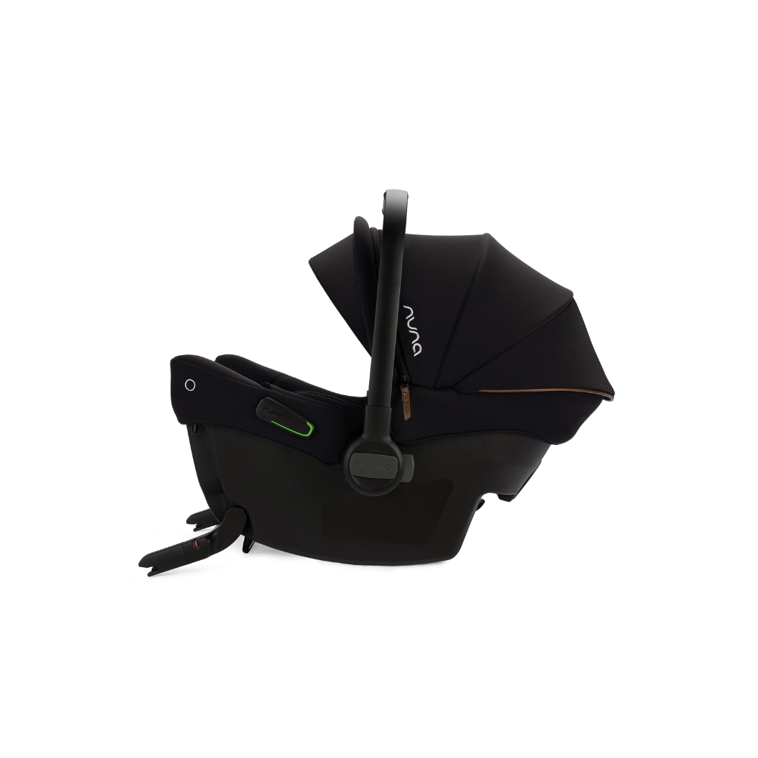 Nuna - Scoica auto cu ISOFIX integrat PIPA urbn Caviar, nastere - 75 cm, testata inclusiv la impact lateral, conform ECE R129 si testata ADAC