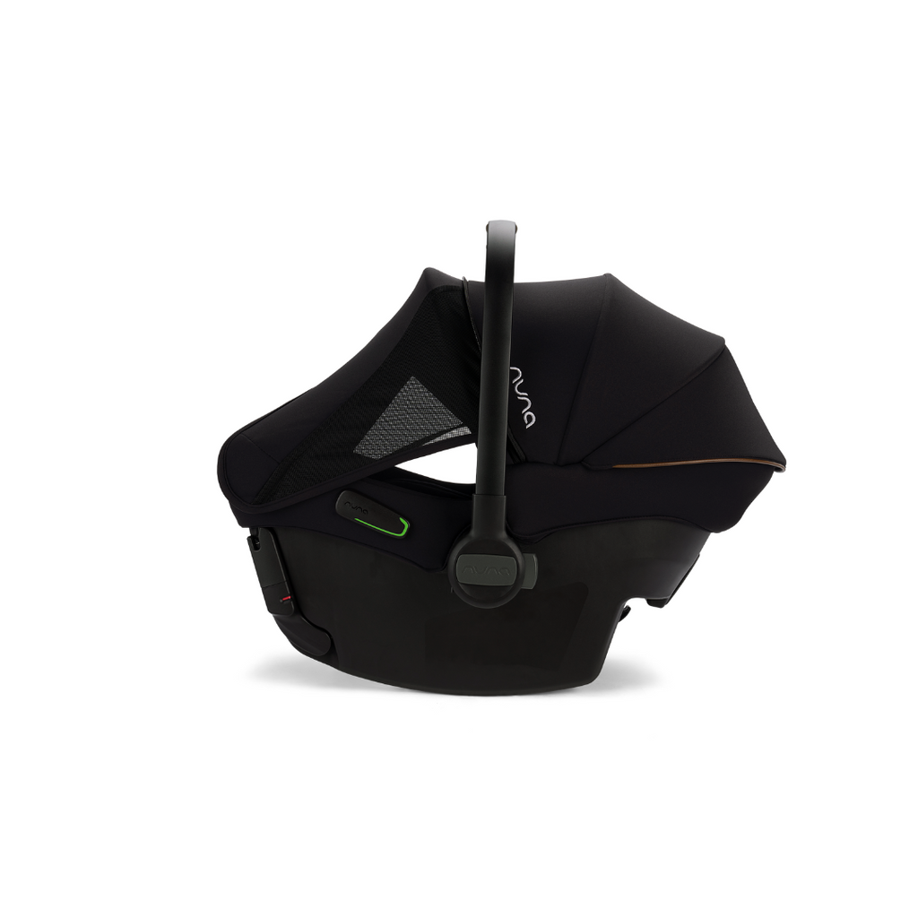 Nuna - Scoica auto cu ISOFIX integrat PIPA urbn Caviar, nastere - 75 cm, testata inclusiv la impact lateral, conform ECE R129 si testata ADAC