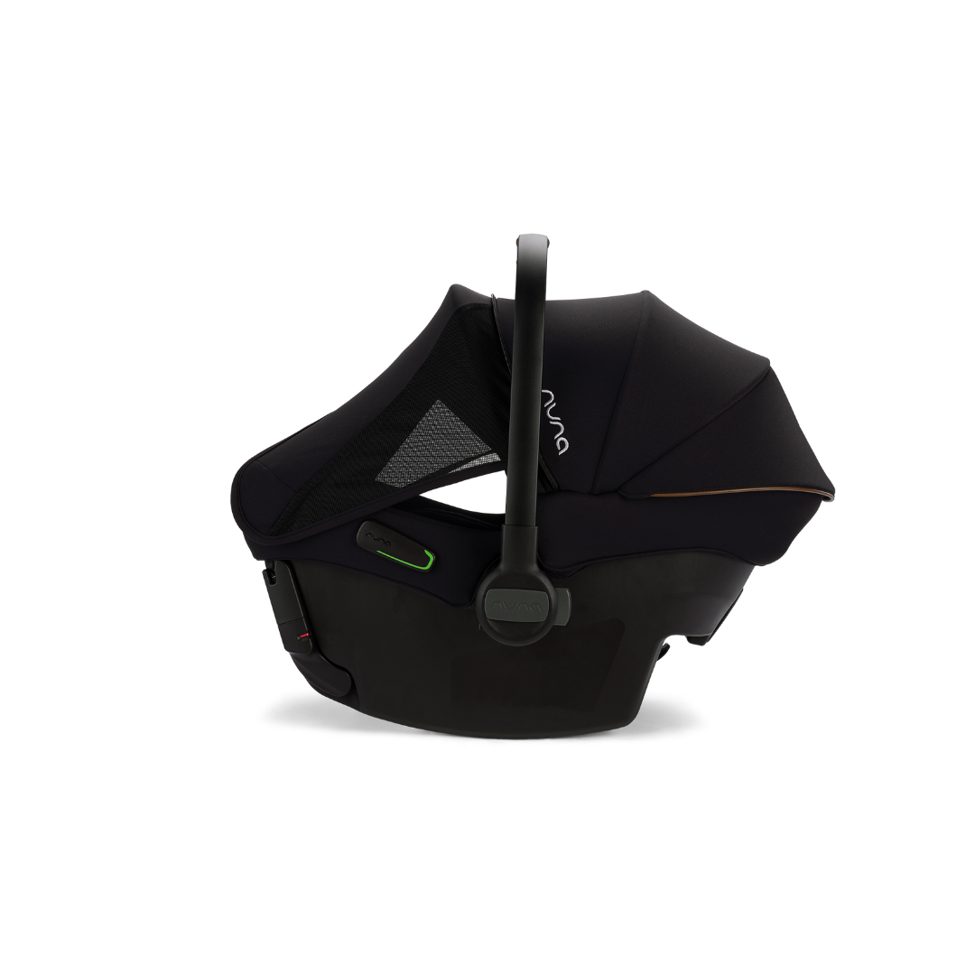 Nuna - Scoica auto cu ISOFIX integrat PIPA urbn Caviar, nastere - 75 cm, testata inclusiv la impact lateral, conform ECE R129 si testata ADAC