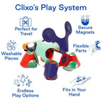 Clixo® joc magnetic de construit - Tiny & Mighty - Spatiul cosmic (9 piese)