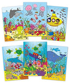 Water Painting: Carte de colorat Animalute marine