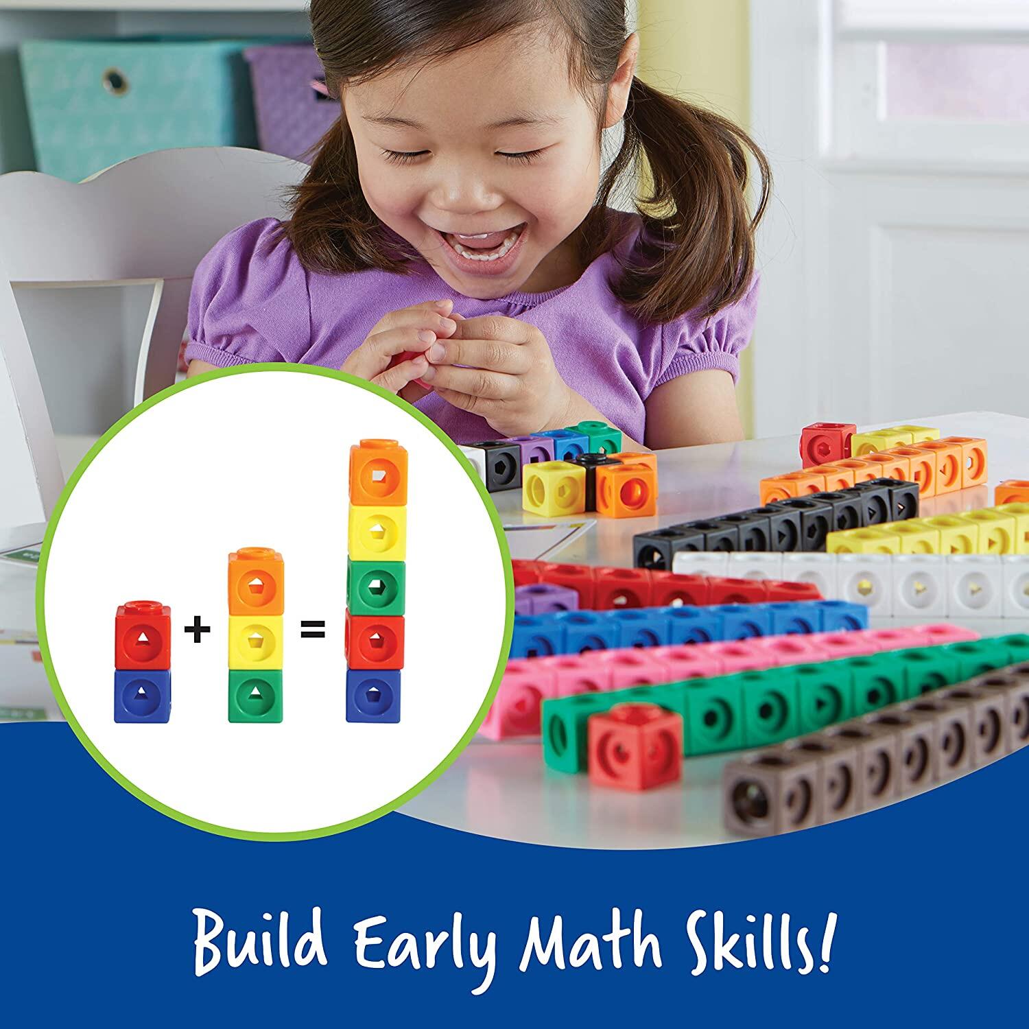 Set 100 piese MathLink® - Cuburi de construit si numarat