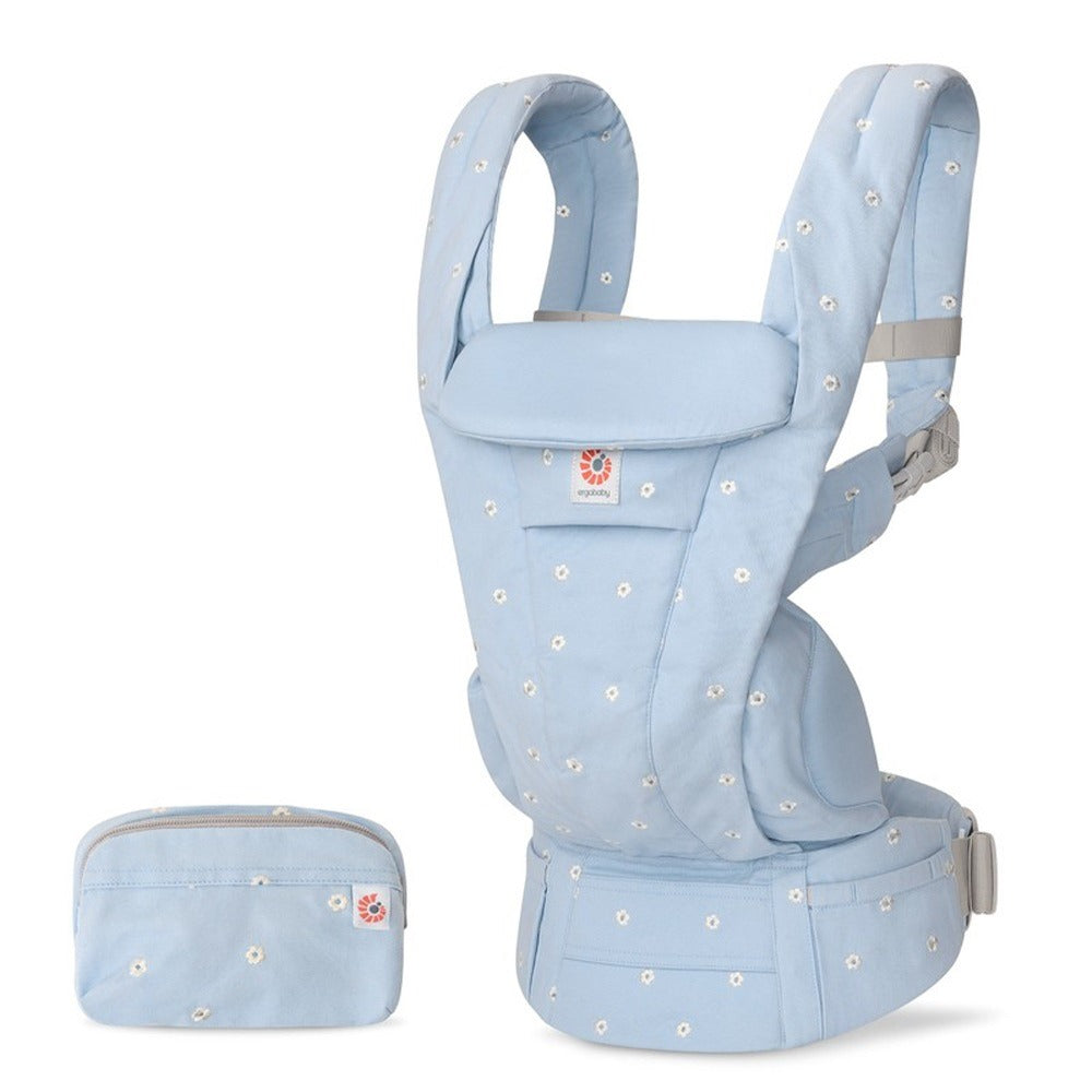 Omni Deluxe Cotton Serene Blue Flowers Carrier