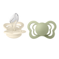 BIBS - Set 2 suzete Couture Silicon, tetina anatomica, 6 luni +