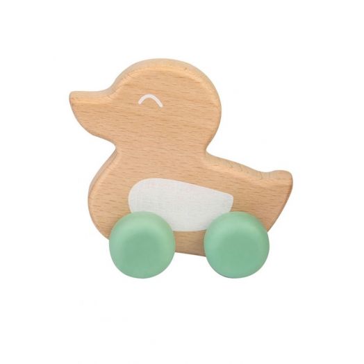 Natural Toy Ducky Teether Green