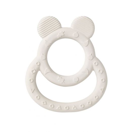 Soft Ears Natural Rubber Teether White