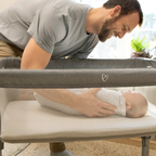 Ingenuity - Sistem de infasare Swaddle Me 3-6 luni, Arms Free Convertible, Luna