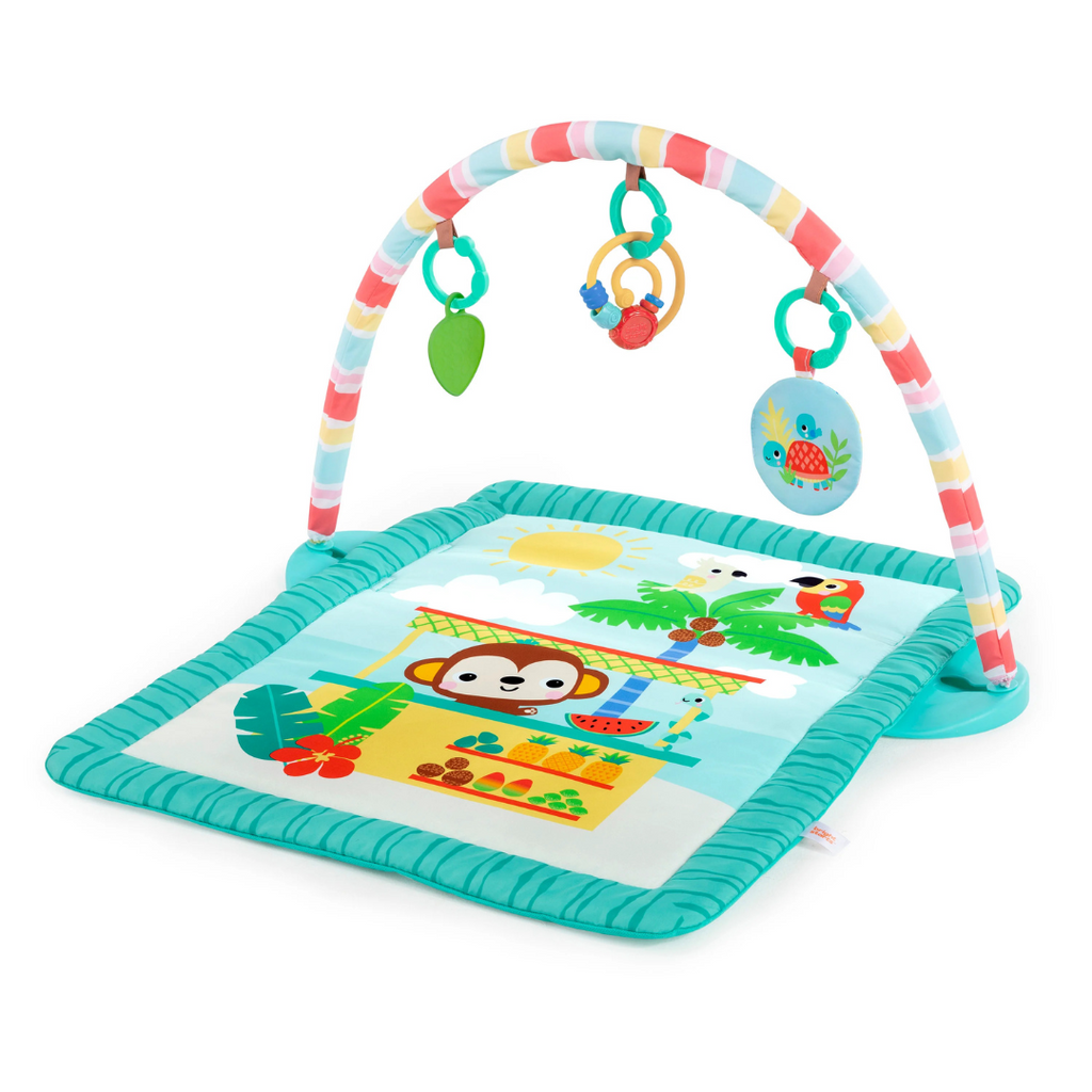 Bright Starts - Salteluta de joaca cu bara de jucarii Tiki Toy Bar