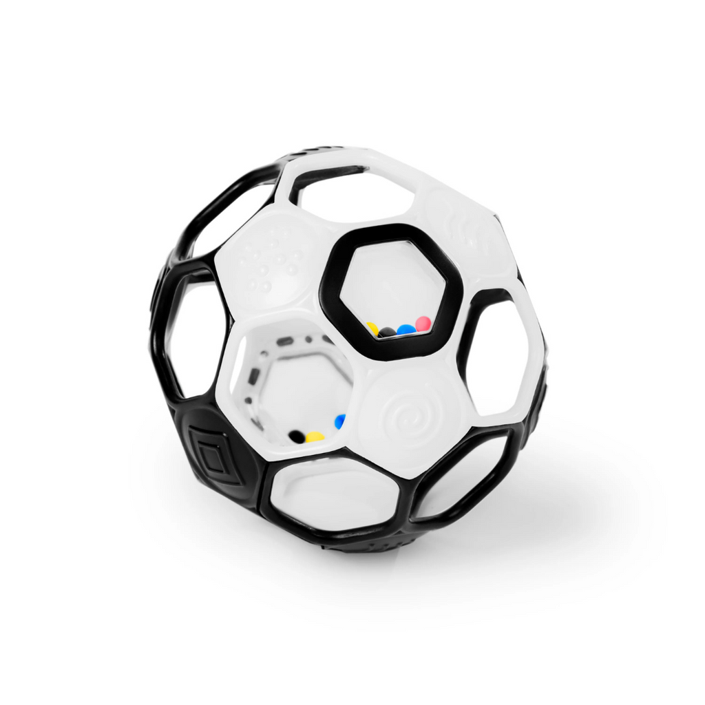 Bright Starts - Minge zornaitoare Grippin' Goals Alb-Negru
