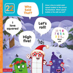 Carte cu abtibilduri si activitati Numberblocks - Magia Craciunului