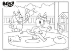 Puzzle de colorat maxi - Bluey (60 de piese)