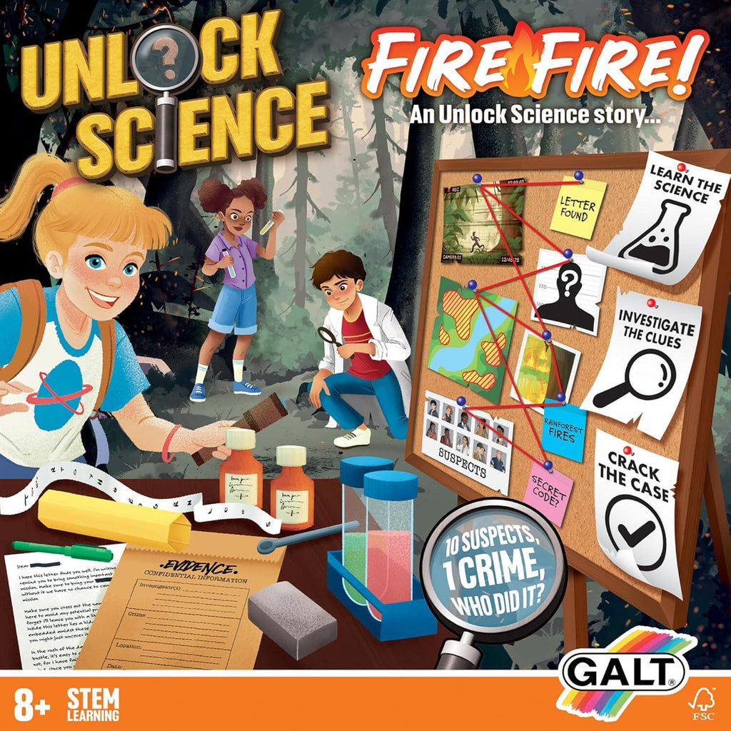 Set experimente Unlock Science: Incendiul din jungla