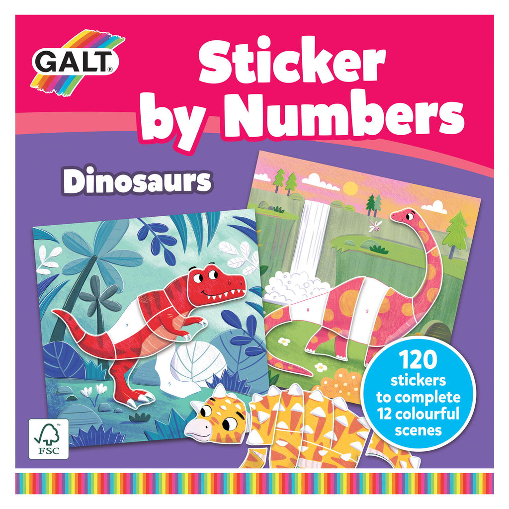 Cartea mea cu stickere -  Dinozauri prietenosi