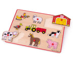 Puzzle din lemn incastru - Ferma