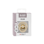BIBS - Suzeta Colour Latex, tetina rotunda, 6+ luni, ambalaj premium-Vanilla