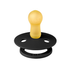 BIBS - Suzeta Colour Latex, tetina rotunda, 6 luni +-Black