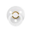 BIBS - Suzeta Colour Latex, tetina rotunda, 6 luni +-White