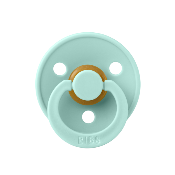 BIBS - Suzeta Colour Latex, tetina rotunda, 6 luni +-Mint