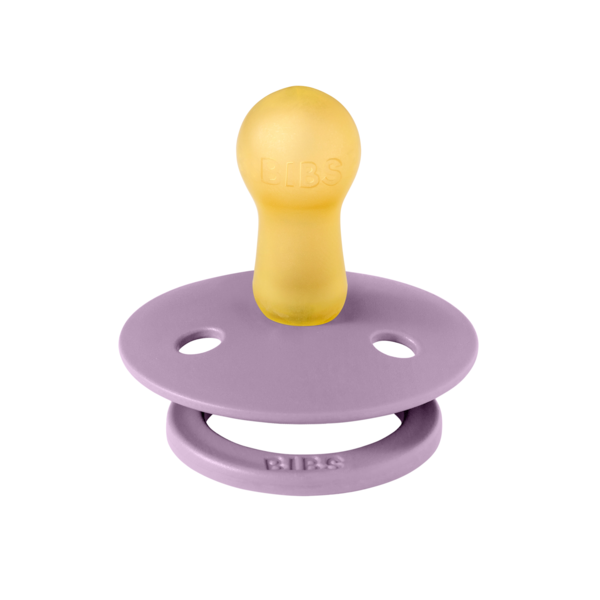 BIBS - Suzeta Colour Latex, tetina rotunda, 6 luni +-Lavender