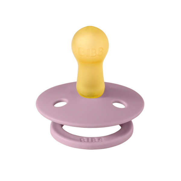 BIBS - Suzeta Colour Latex, tetina rotunda, 6 luni +-Heather