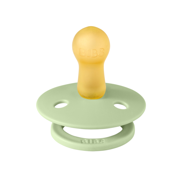 BIBS - Suzeta Colour Latex, tetina rotunda, 6 luni +-Pistachio