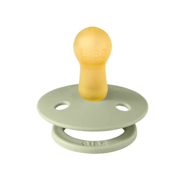 BIBS - Suzeta Colour Latex, tetina rotunda, 6 luni +-Sage