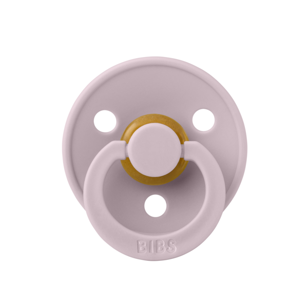 BIBS - Suzeta Colour Latex, tetina rotunda, 6 luni +-Dusky Lilac