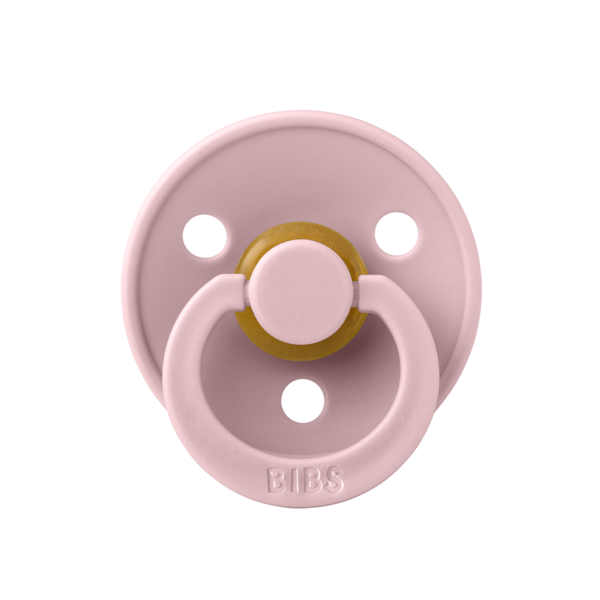 BIBS - Suzeta Colour Latex, tetina rotunda, 6 luni +-Pink Plum