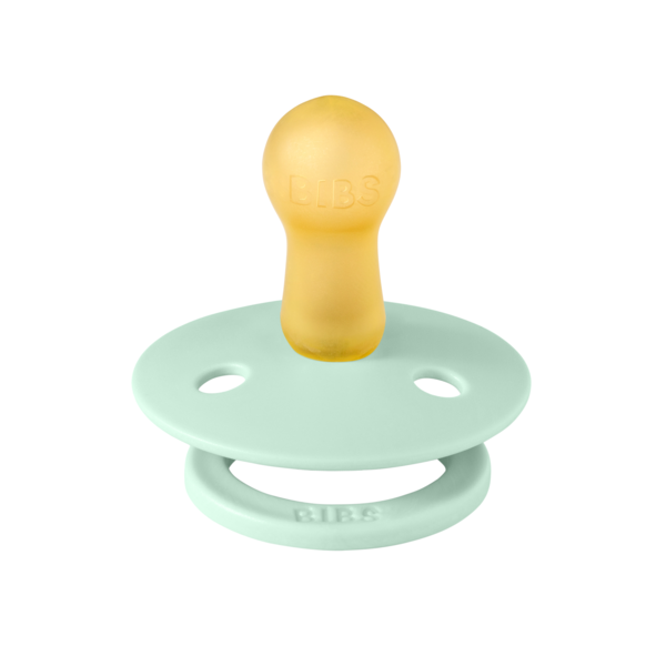 BIBS - Suzeta Colour Latex, tetina rotunda, 6 luni +-Nordic Mint