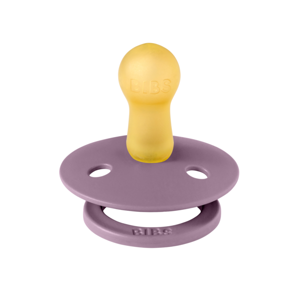 BIBS - Suzeta Colour Latex, tetina rotunda, 6 luni +-Mauve